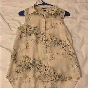 Theory Sleeveless Silk Shirt